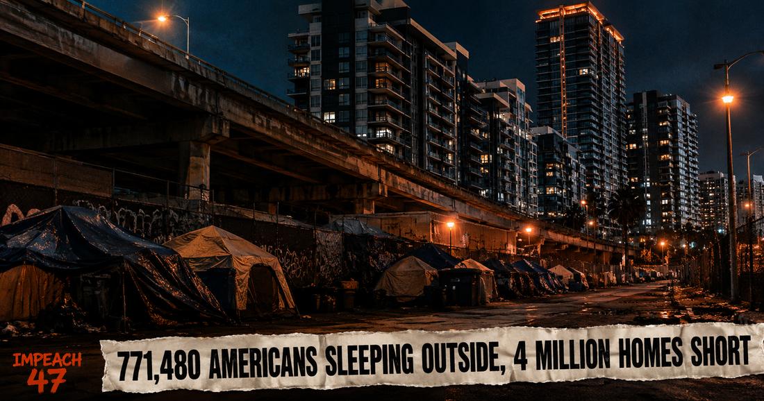 America Has 771,480 People Sleeping Outside and a 4 Million Home Shortage