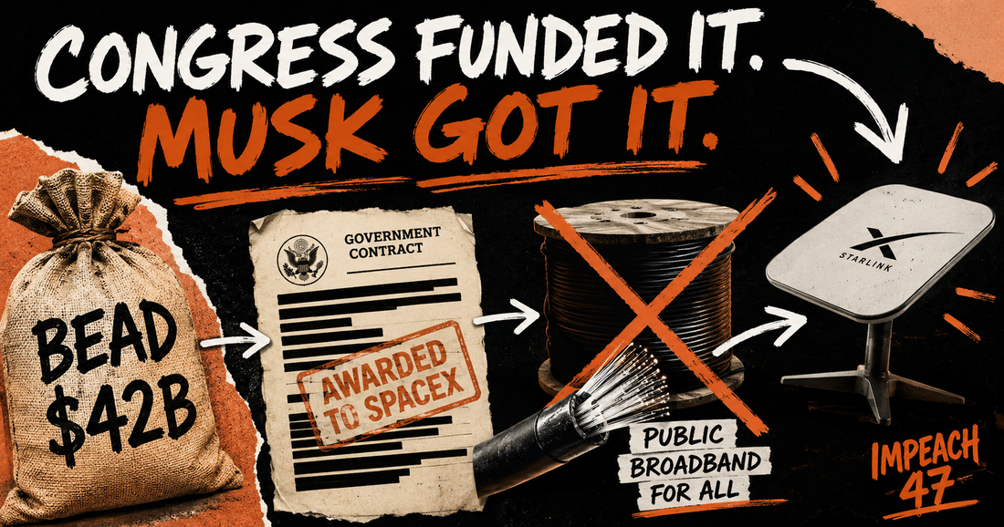 America Paid for Fiber. Trump Gave the Money to Musk's Satellite Company.