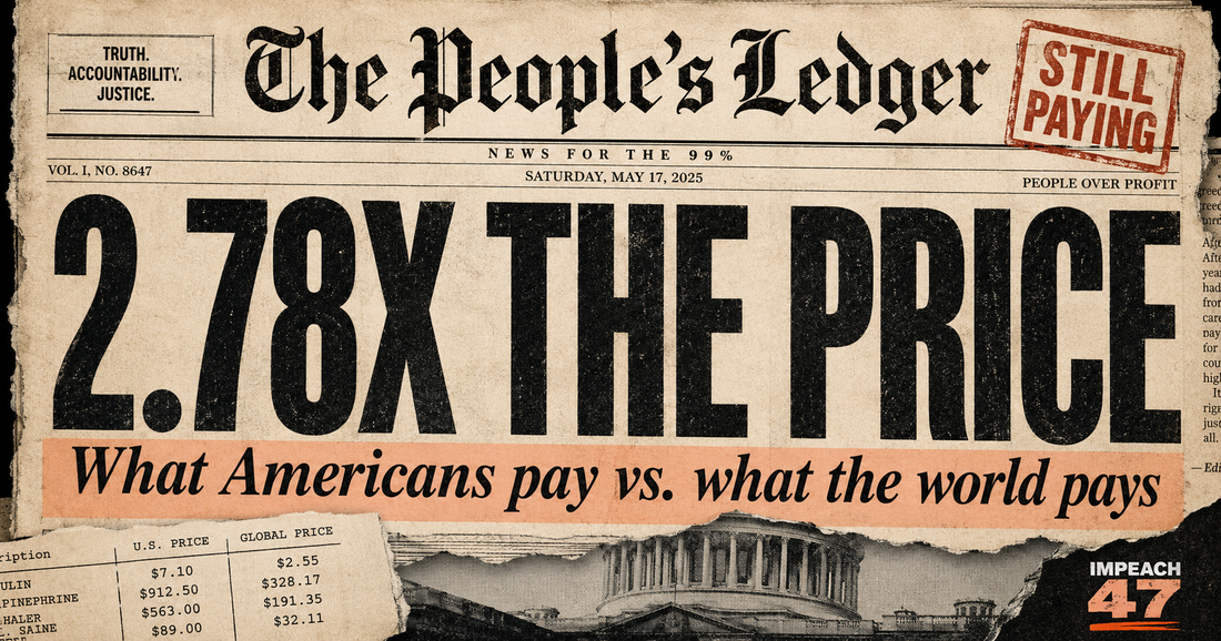 American Prescription Drug Prices Are 2.78 Times Higher Than in Other Rich Countries
