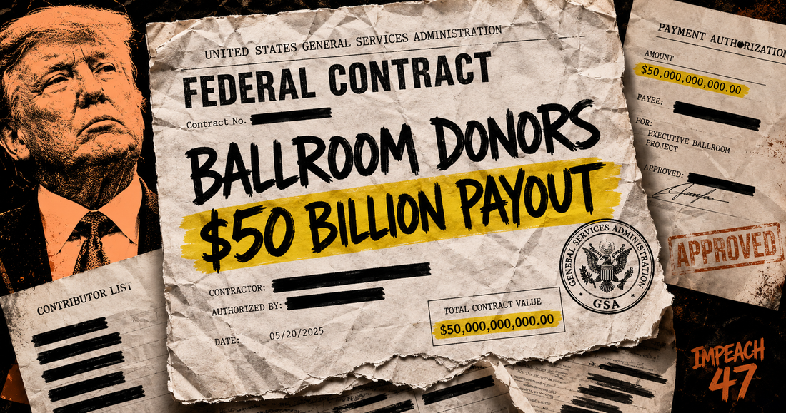 Ballroom Donors Pocketed $50 Billion in Federal Contracts After Giving to Trump's White House Project