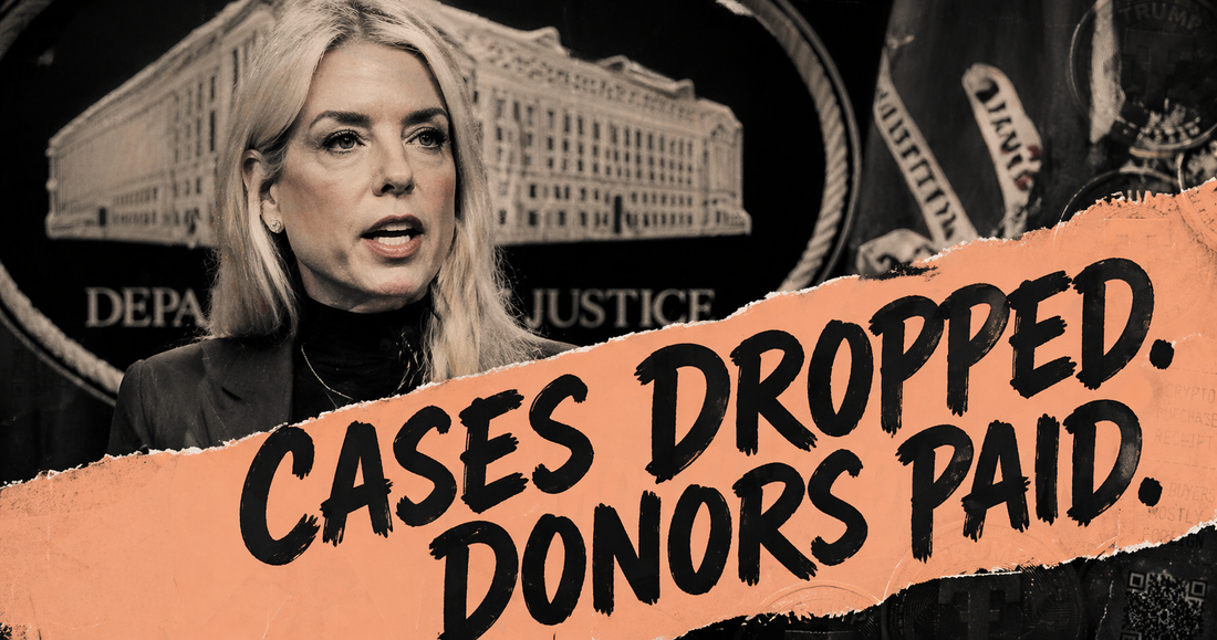 Pam Bondi's DOJ: Cases Dropped, Donors Protected. Now She's Out Too.