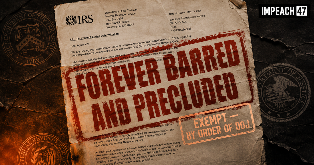 Forever Barred: The DOJ Just Made Trump, His Family, and His Businesses Permanently Immune From IRS Audits