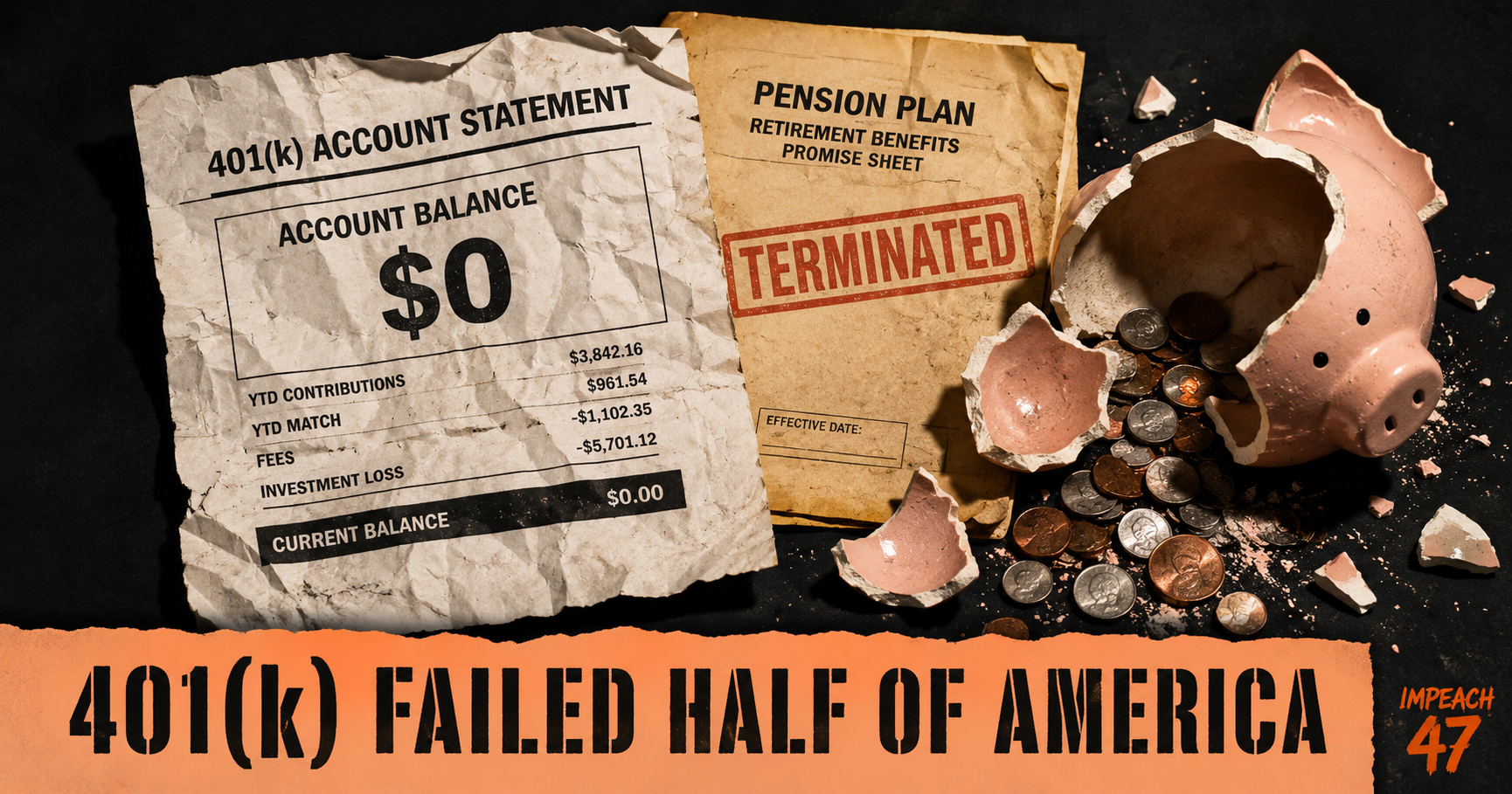 Half of Americans Have Nothing Saved for Retirement. The 401(k) Experiment Failed Them.