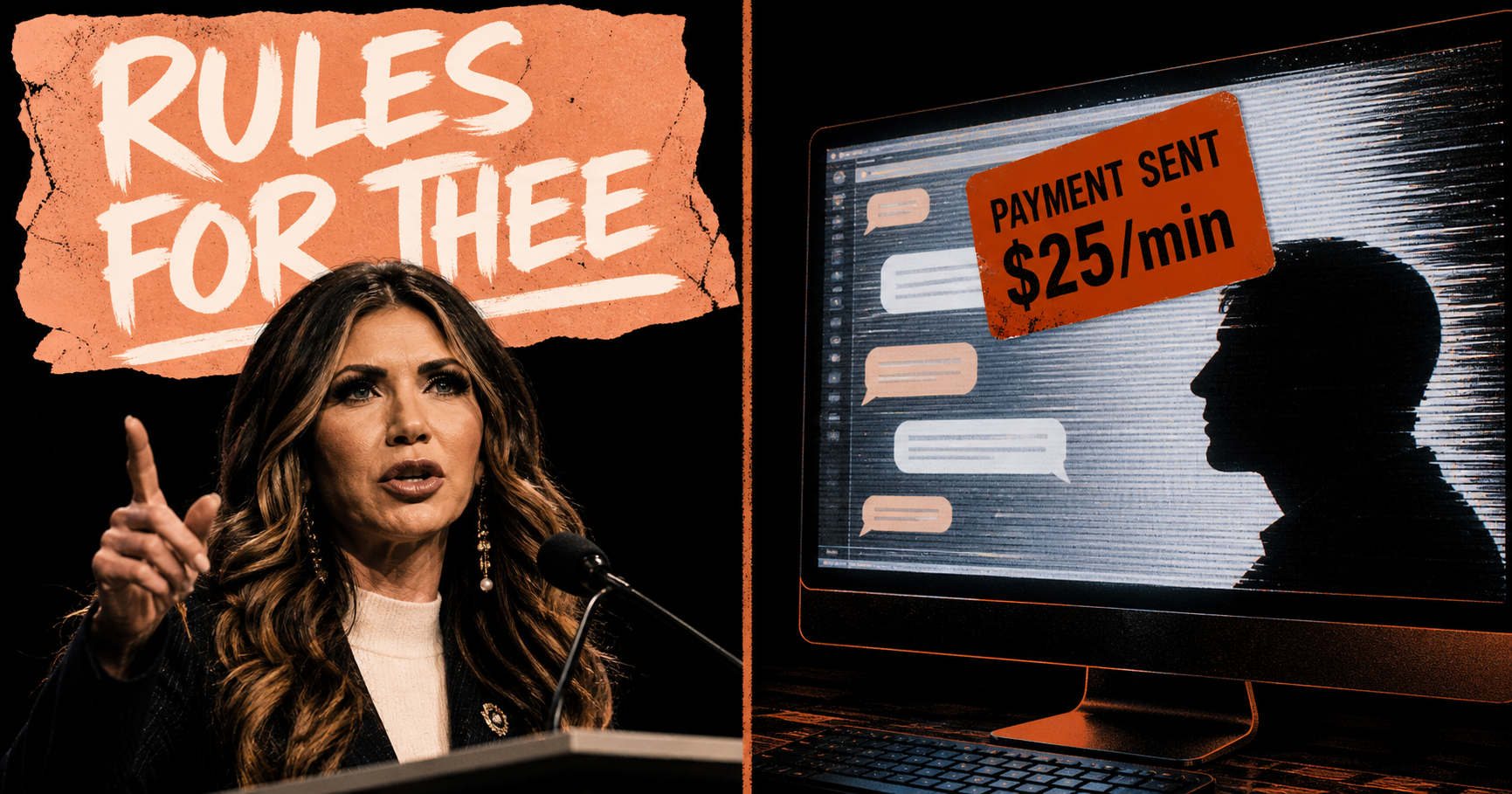 Kristi Noem Banned the Drag Show. Her Husband Was Paying $25 a Minute