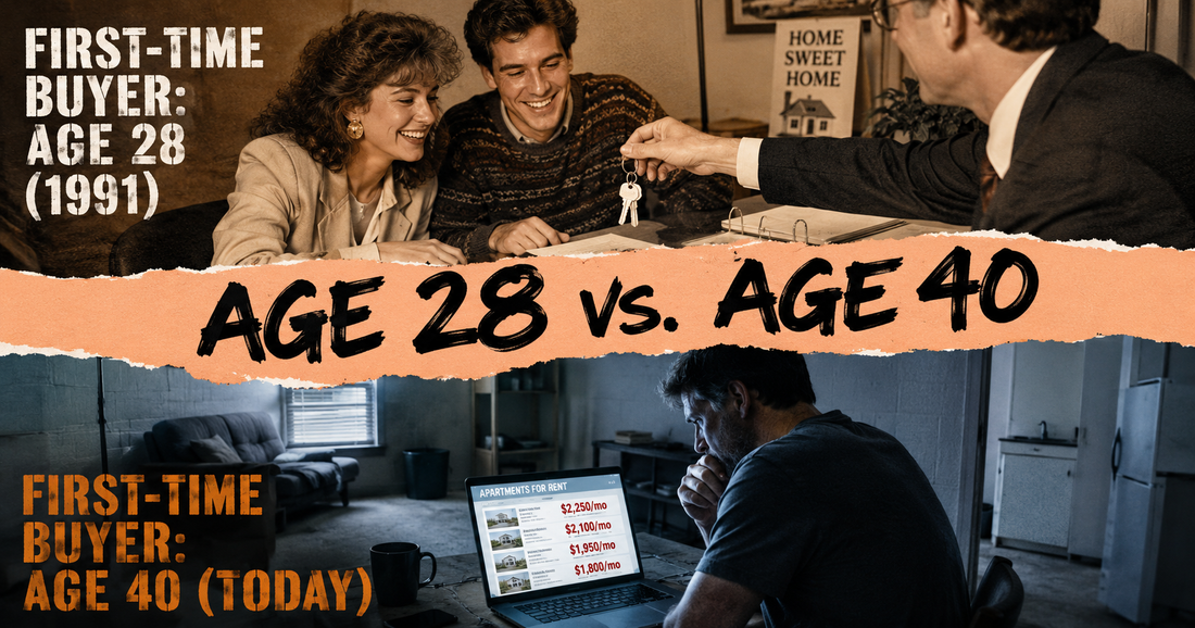 Median First-Time Buyers Are Now 40 Years Old. In 1991, They Were 28.