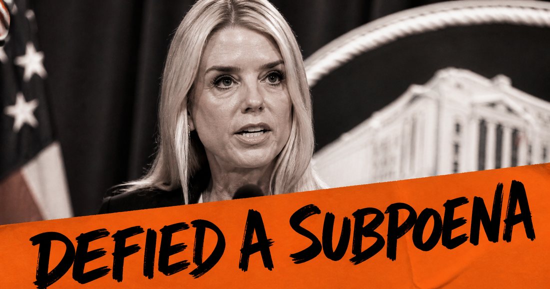 Pam Bondi Defied a Bipartisan Subpoena. Democrats Filed Contempt.