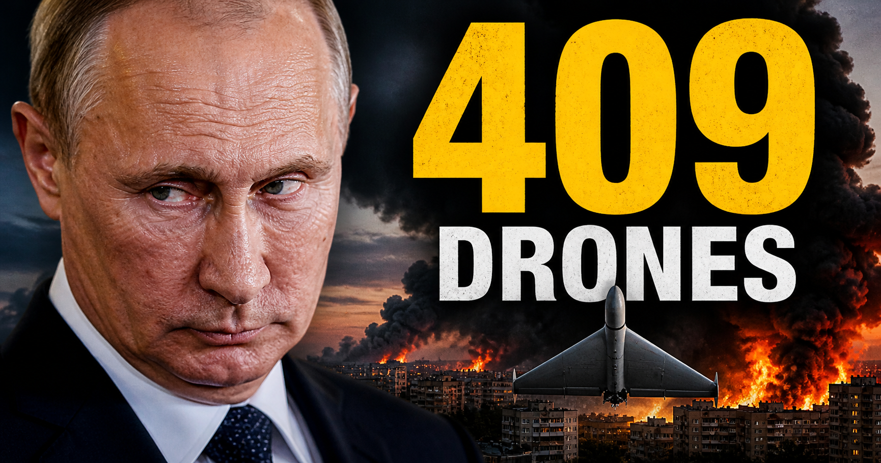 Russia Launched 409 Drones at Ukraine in Broad Daylight. Ternopil Is Dark.