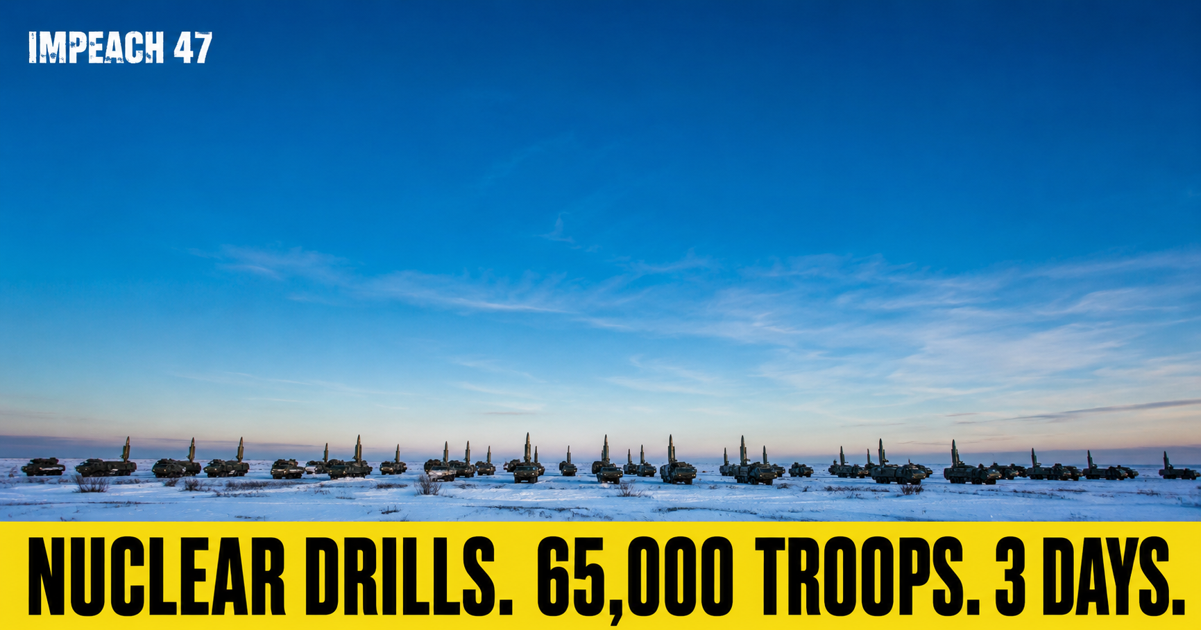 Russia Launches Three-Day Nuclear War Drills With 65,000 Troops and Belarus on the Trigger