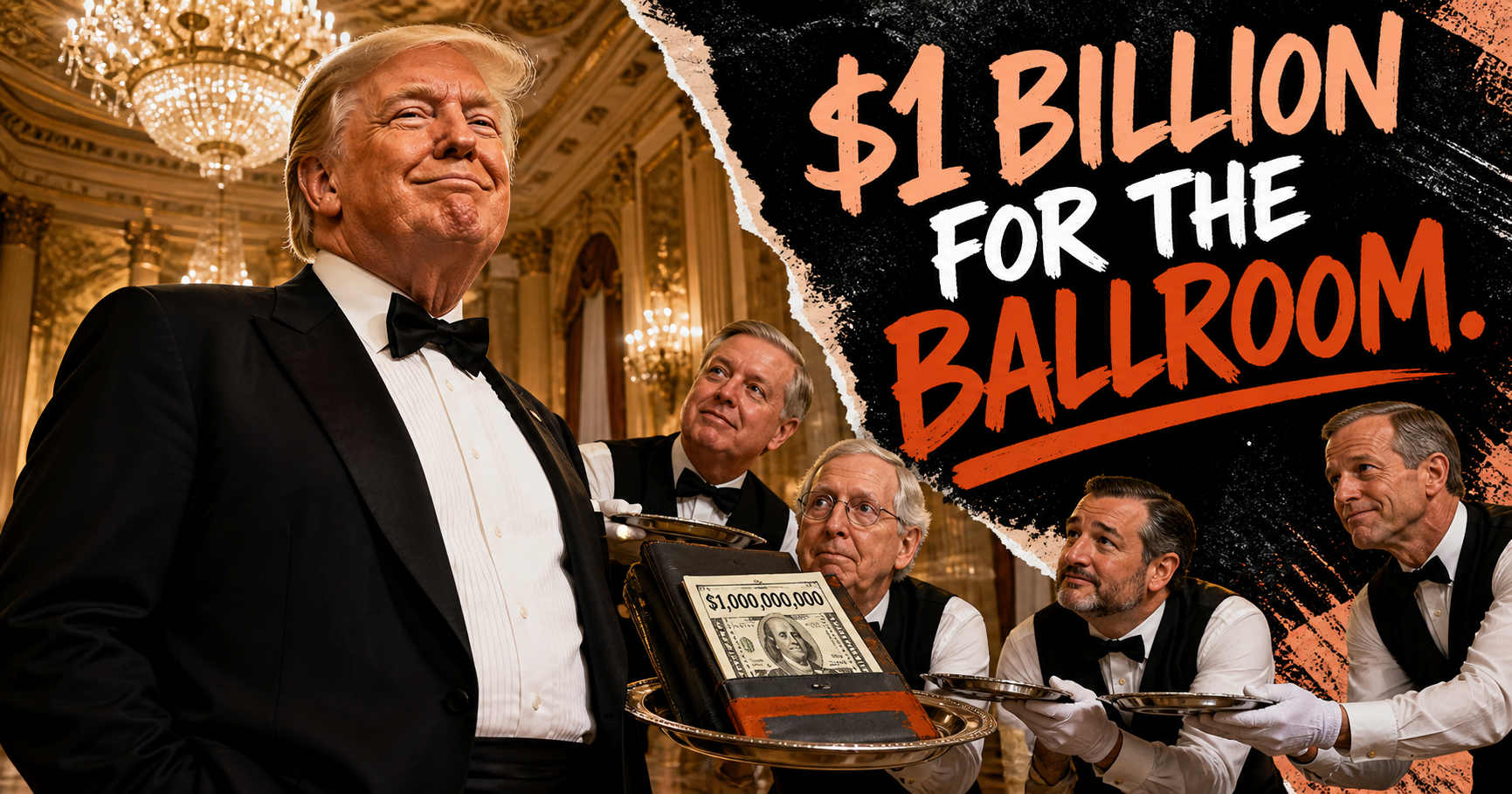 Senate Republicans Sneak $1 Billion for Trump's Ballroom Into a $72 Billion Immigration Bill