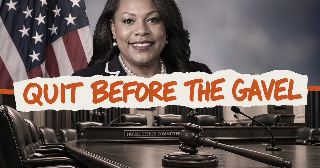 She Quit 30 Min Before the Vote. The $5M Indictment Stays.