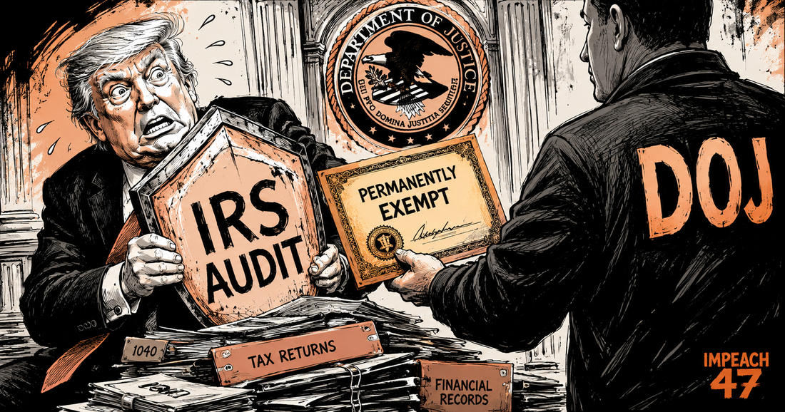 The DOJ Just Permanently Immunized Trump's Taxes. The IRS Cannot Touch Him or His Family Again.