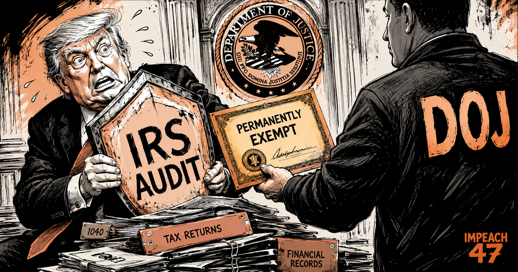 The DOJ Just Permanently Immunized Trump's Taxes. The IRS Cannot Touch Him or His Family Again.