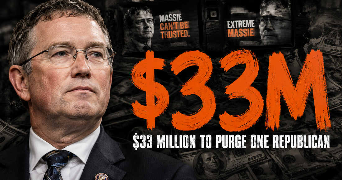 Thomas Massie Voted Against Trump's Bill and Pushed the Epstein Files. He Just Lost a $33 Million Primary.