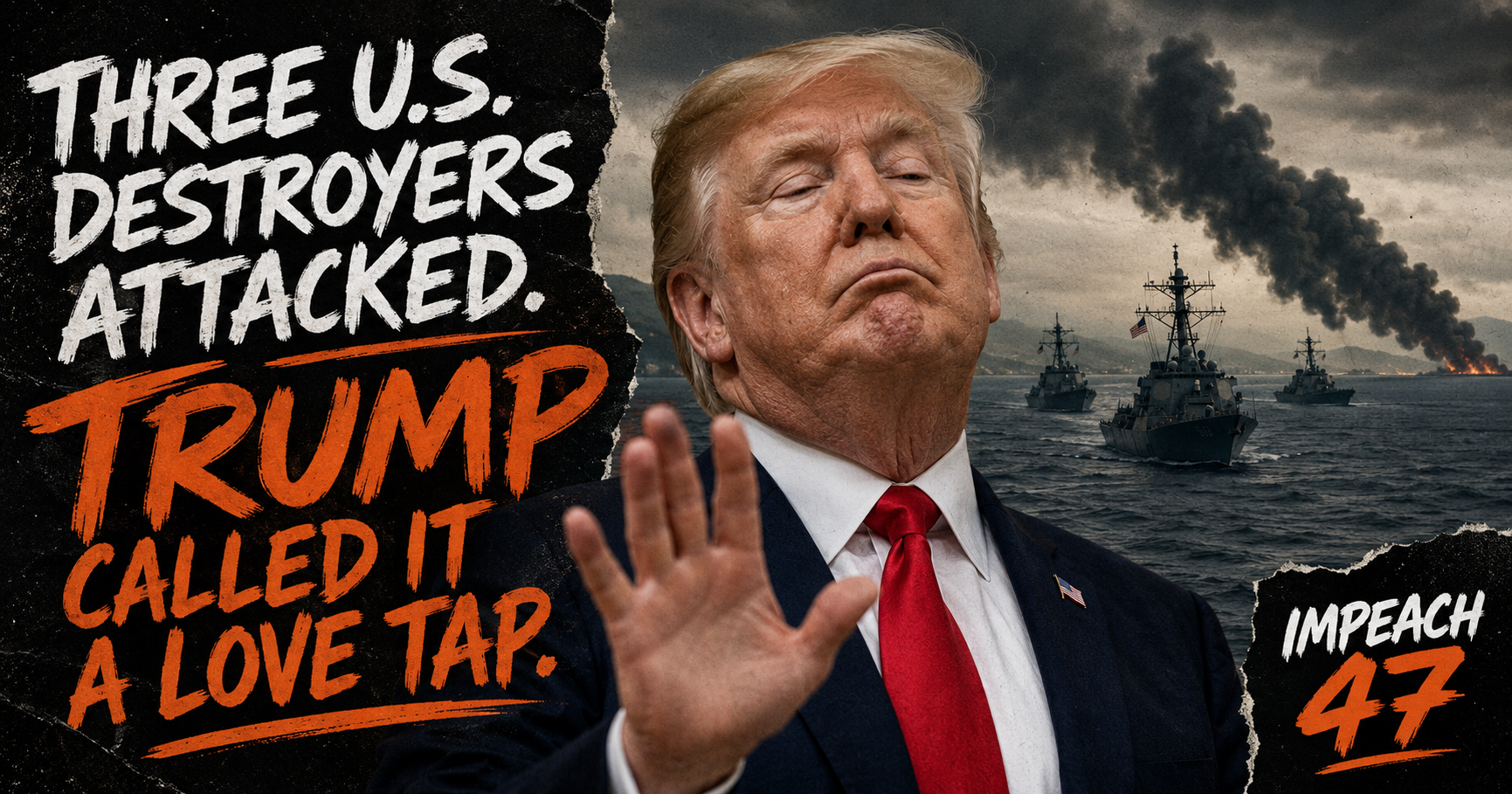 Three U.S. Destroyers Were Attacked in the Strait of Hormuz. Trump Called It a Love Tap.