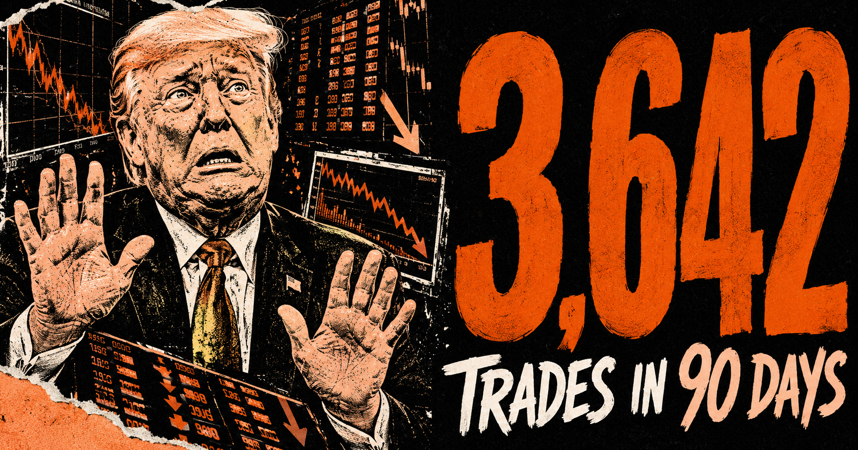 Trump Logged 3,642 Stock Trades in Q1 While His Administration Moved the Markets He Was Playing