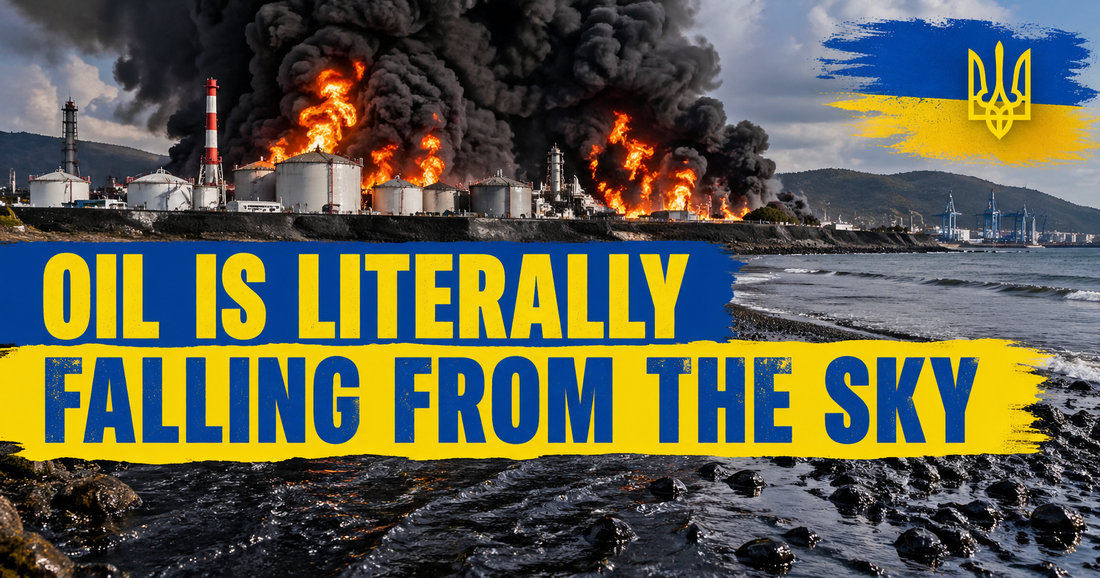 Ukraine Hit Russia's Tuapse Refinery Three Times. Oil Is Literally Falling From the Sky.