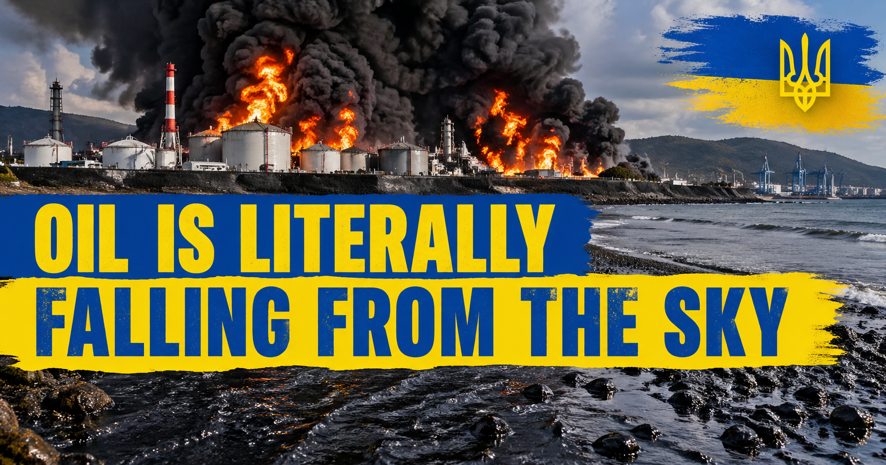 Ukraine Hit Russia's Tuapse Refinery Three Times. Oil Is Literally Falling From the Sky.