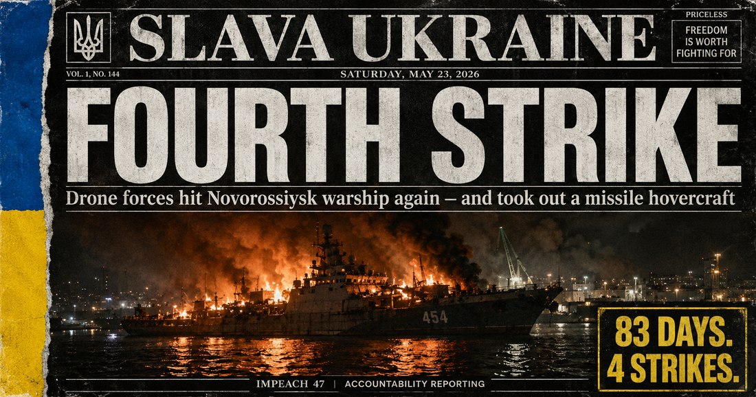 Ukraine's Drones Hit the Admiral Essen for the Fourth Time. They Also Destroyed a Missile Hovercraft.